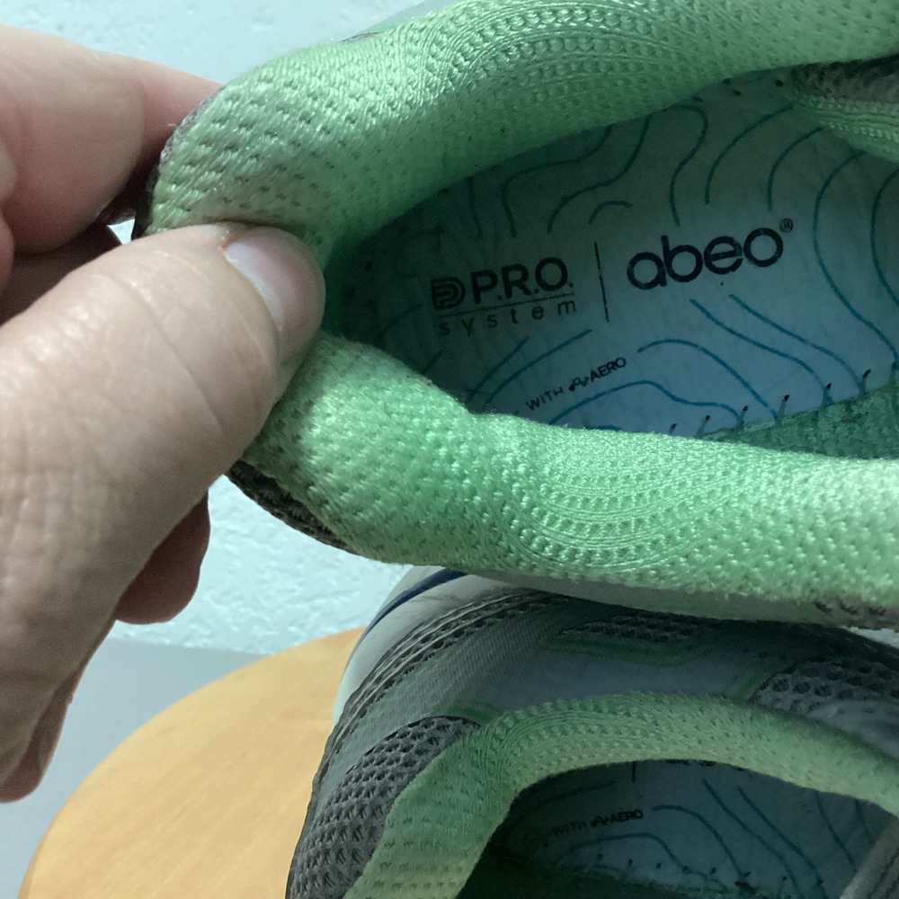 Abeo Sydney Womens Gray‎ Green Vibram Athletic Walking Running Shoes Size 10 - Picture 6 of 16